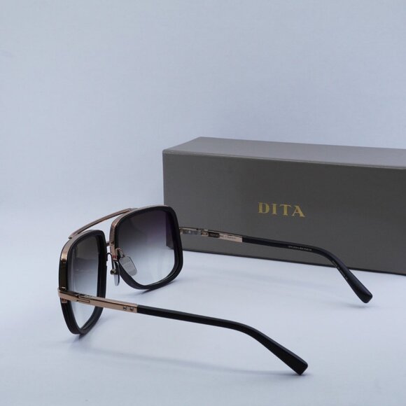 Dita MACH-ONE DRX 2030-L Aviator Sunglasses - Matte Black/Gold/Grey - Picture 6 of 11